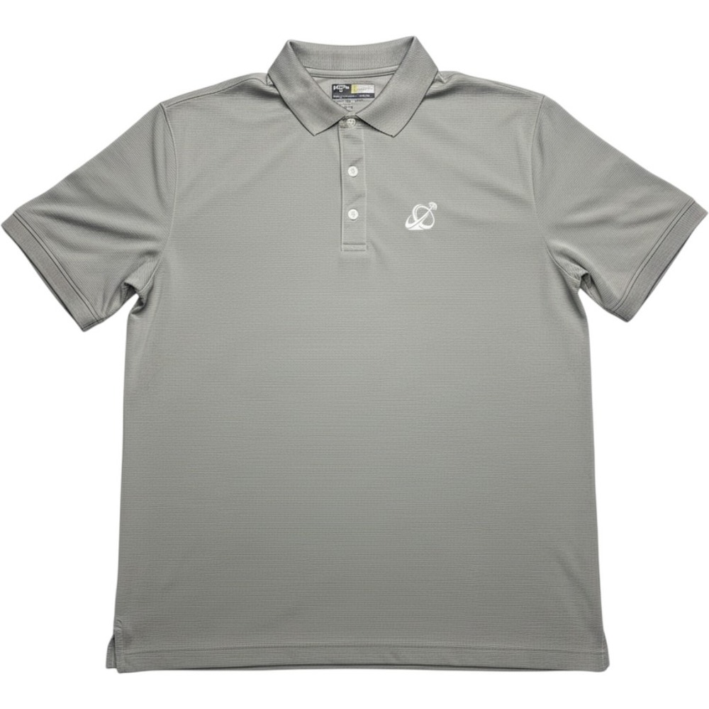 Callaway Opti-Dri Mens Grey Short Sleeve Golf Polo Shirt Large Embroidered Logo